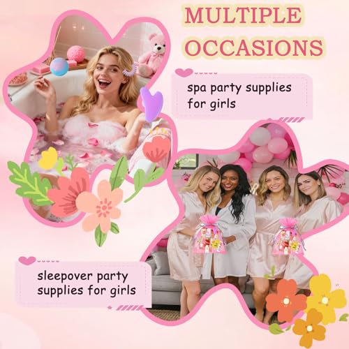 130-Piece Spa Party Favors Kit for Women - Face Masks, Hand & Foot Care, Eye Patches, Gift Bags, Perfect for Sleepovers & Birthdays