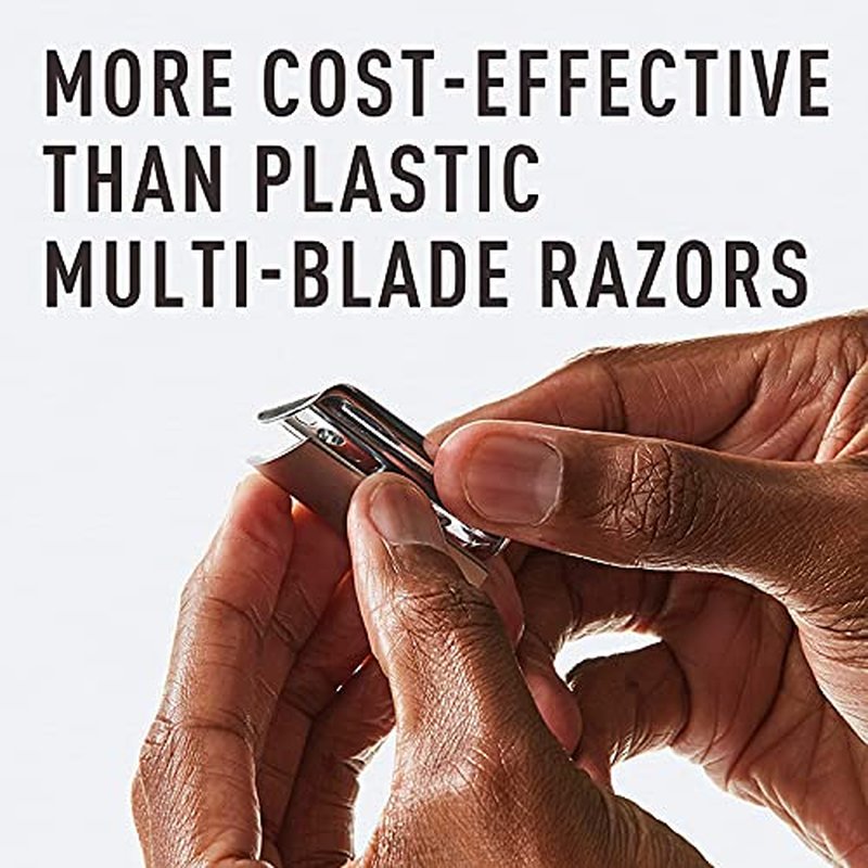 Bevel Razor Blades & Shave Cream Bundle - Includes Shaving Cream for Men & 20 Safety Razor Blades for Men, Clinically Tested to Reduce Skin Irritation and Prevent Razor Bumps
