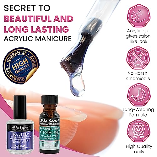 Pink Acrylic Nail Kit with Tips, Monomer, Powder, & Tools for Beginners