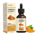 Turmeric Serum for Face + Glow-Boosting Vitamin C Serum - 4 Fl Oz Organic Moisturizer for Acne Dark Spots & Radiant Skin