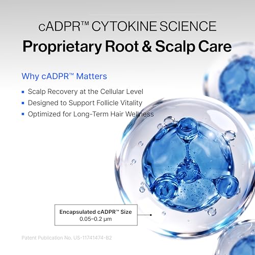 Hair Growth Serum for Hairline & Crown - Targeted Spot Treatment with cADPR Technology