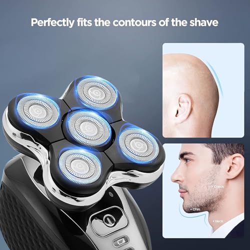 1Pack Shaver Replacement Head Compatible with Remington Balder Pro Head Shaver ModelSPR-XR7000,with 2 Sweeping Brush