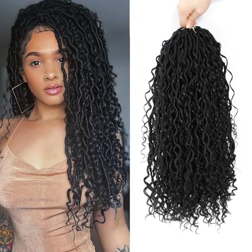 24 Inch Boho Goddess Locs Crochet Hair - 1B# Variation of THIS Listing (Pack of 8)