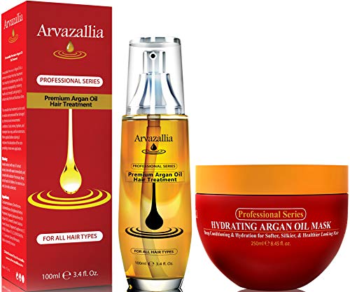 Argan Oil Hair Mask & Treatment Bundle for Damage Repair & Hydration