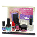 Pink Acrylic Nail Kit with Tips, Monomer, Powder, & Tools for Beginners