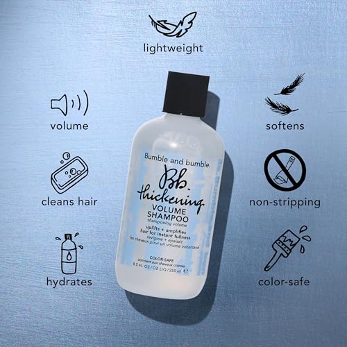 Bumble and bumble Thickening Volumizing Shampoo 8.5 Fl Oz - Lightweight, Color Safe for Fine to Medium Hair