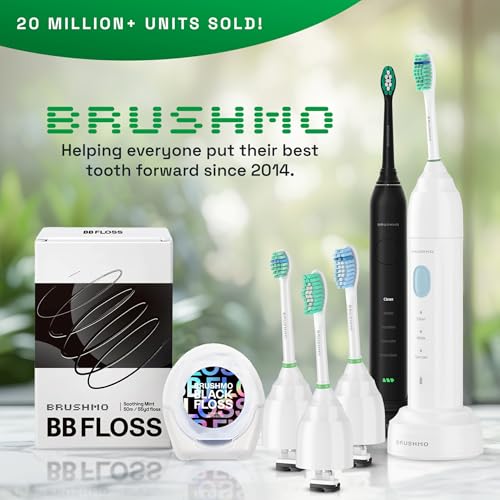 Rechargeable Electric Toothbrush with 3 Modes & 2 Brush Heads - Waterproof & Travel Case