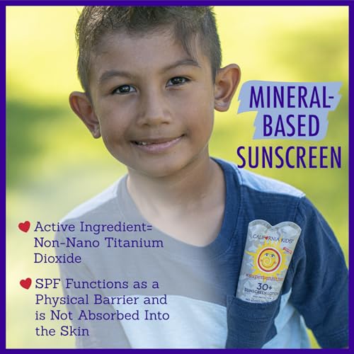 California Baby Kids Mineral Sunscreen SPF 30 Unscented Travel Size