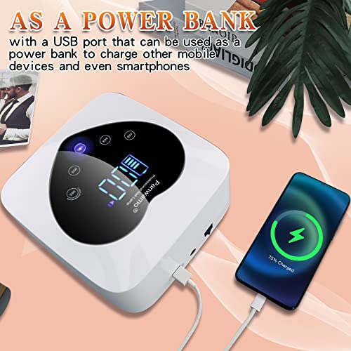 Rechargeable UV LED Nail Lamp,72W Cordless UV Light for Nails with Removable Bottom,Professional Curing Lamp for Gel Nails with 30 Beads,5 Timer Setting Nail Light and LED Touch Screen Gel Nail Dryer