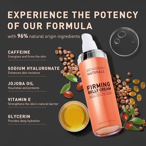 Belly Firming Cream for Cellulite & Stretch Marks - Hydrating Body Lotion for Women & Men