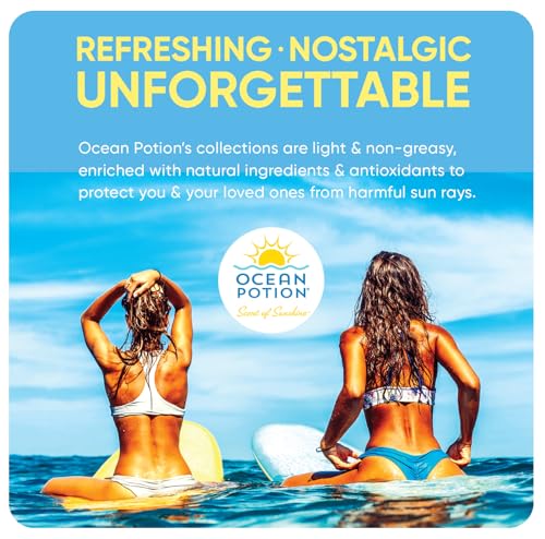 Ocean Potion SPF 70 Body Spray - Clear Water-Resistant Sunscreen, 5.5oz Pack of 2