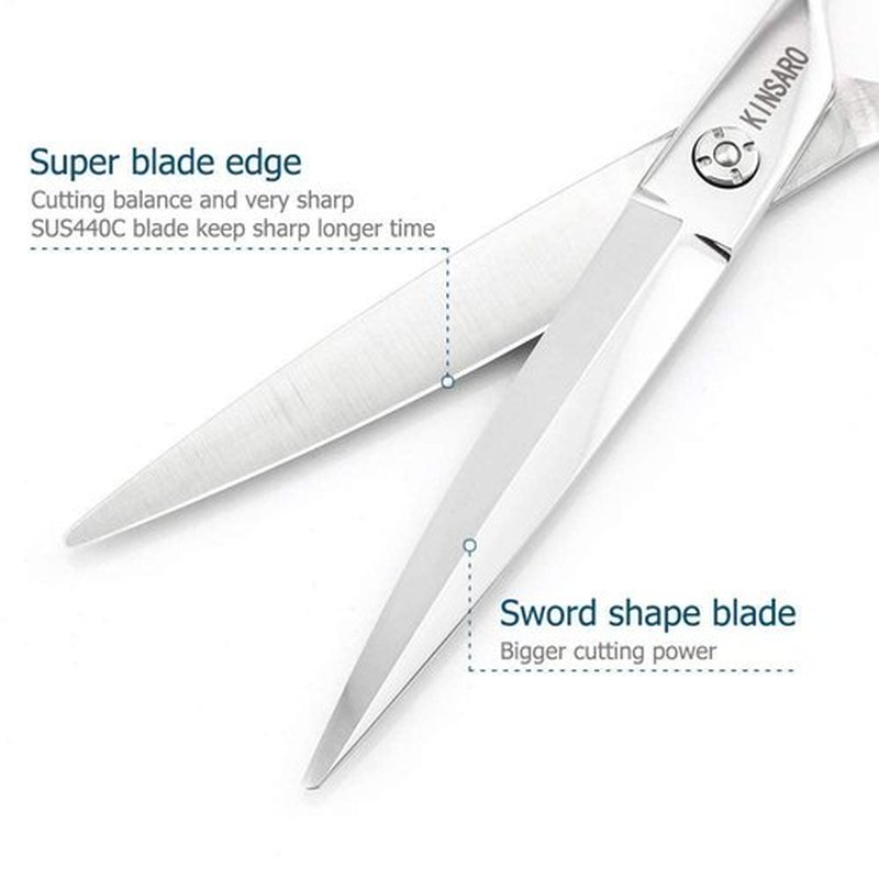 Hair cutting scissors 7 inch and hair thinning scissors 6 inch 440C professional hair scissors