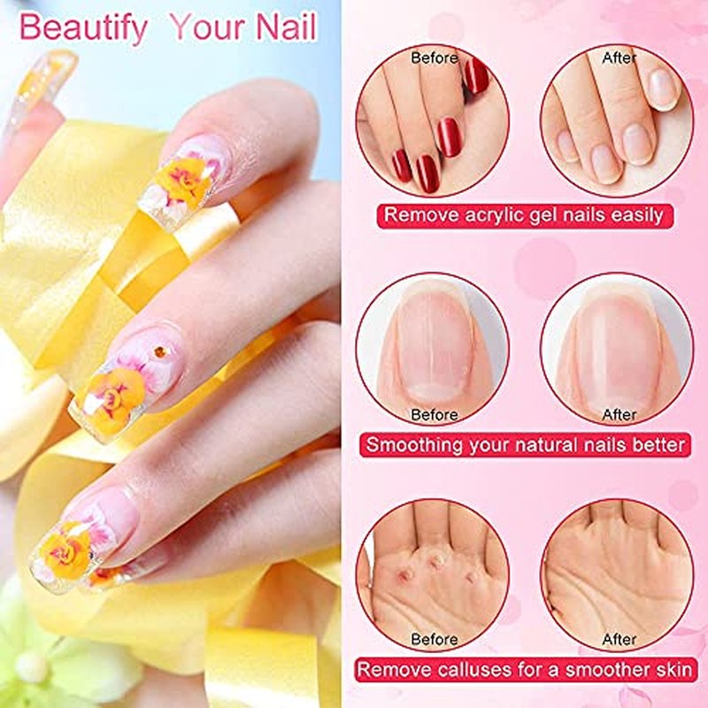 20000 RPM Electric Nail File Kit Portable Nail Drill Machine Professional Manicure Pedicure Kit with Sanding Bands,Nail Drill Bits and Brush for Acrylic Gel Nails-Red