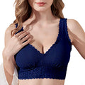 Luna & Sun Women Wirefree Soft Simple Comfortable Design Floral Lace Bralette