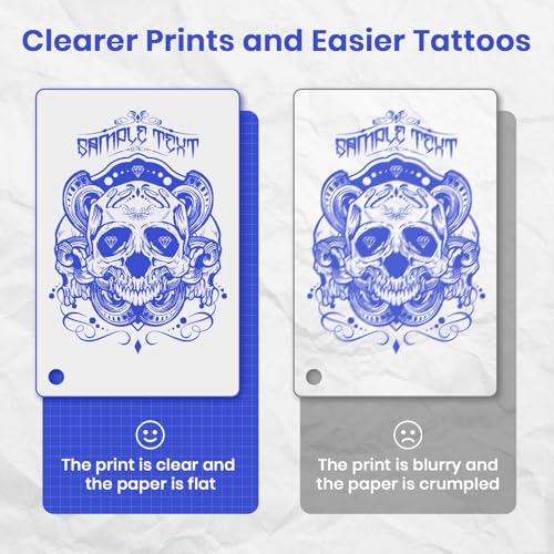 Wireless Tattoo Stencil Printer with Transfer & Thermal Paper, Bluetooth Inkless