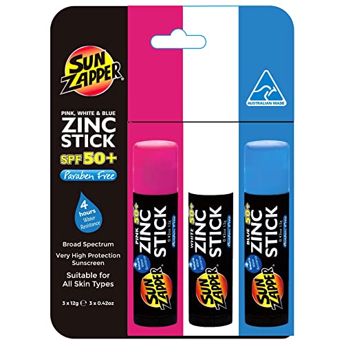 Mineral Sunscreen Stick SPF 50+ 3-Pack for Kids Water-Resistant UV Protection