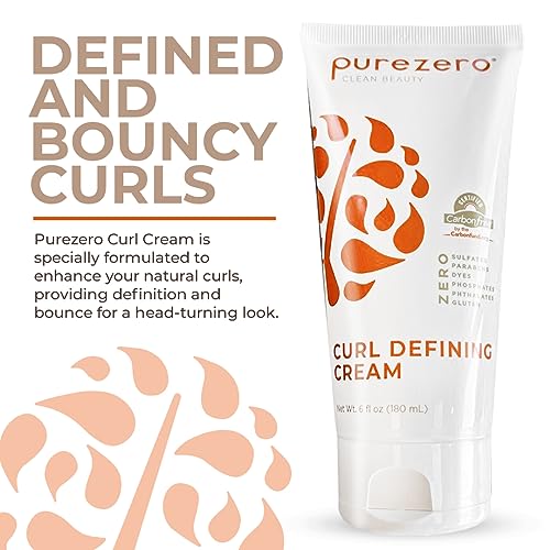 Curl Cream for Defined Moisturized Curls - Vegan & Sulfate-Free 6oz Duo
