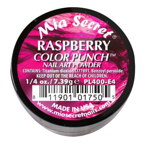 Mia Secret Professional Color Punch Collection Acrylic Powder ( Pick Your Color ) (Raspberry)