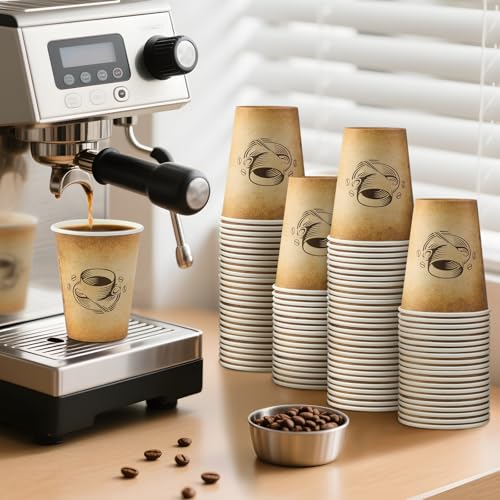 Clawsoff 12OZ-1000 Disposable Coffee Cups 1000 Pack - Hot Paper Cups