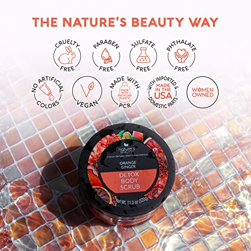Orange Ginger Detox Body Scrub Multi-Pack - Gently Exfoliate & Revitalize Skin