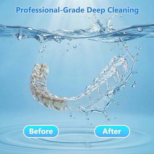 Pink Ultrasonic Retainer Cleaner Machine with UV-C & 4 Modes - 48kHz