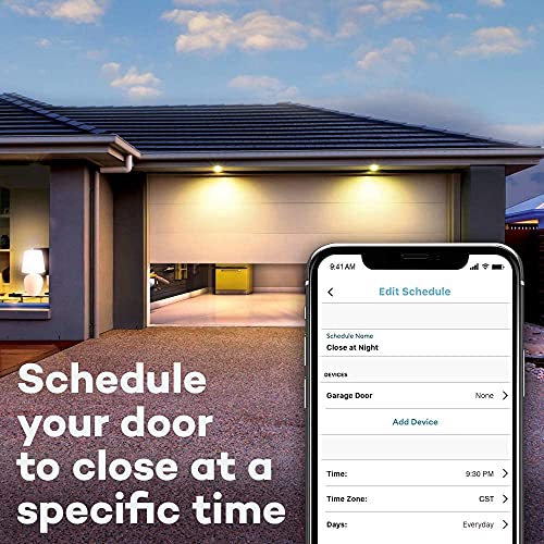 Smart Garage Control - Wireless WiFi & Bluetooth Hub with Sensor - Smartphone App, White - Variation of 2.6