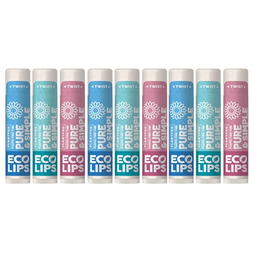 Organic Lip Balm Set - USDA Certified Natural Flavors, Eco-Friendly Packaging