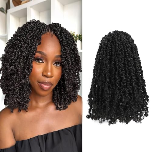 Yanky Twist Crochet Hair 8-12 Inch Pre-Mixed 9 Packs - Dark Brown Variation