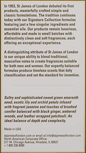 St James of London Black Ginger & Amaranth Eau de Parfum for Men & Women