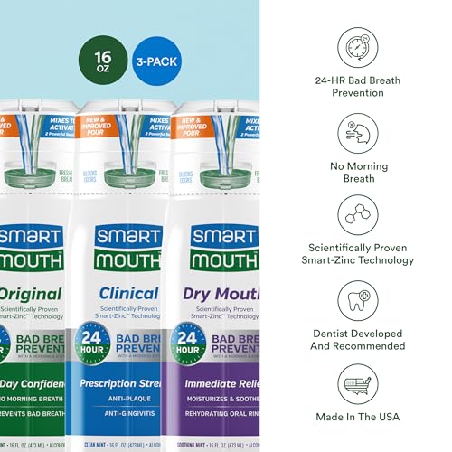 Activated Mouthwash Bundle for Dry Mouth and Fresh Breath - Anti-Gingivitis, Alcohol-Free