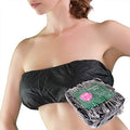 APPEARUS Disposable Bandeau Bra 50 Count - Women's Strapless Bras for Spray Tanning, Spa Treatments, and Body Waxing - Individually Wrapped, Black, One Size