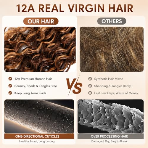 P4/30 Water Wave Human Hair Bundles - 26 Inch Unprocessed Brazilian Virgin Hair - Variation #HL P4/30 W / 26