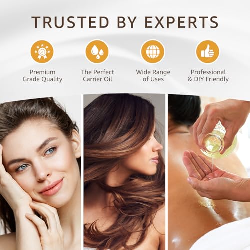 Organic Apricot Kernel Oil - Cold Pressed, Unrefined, 32 Oz for Skin Hair & Massage