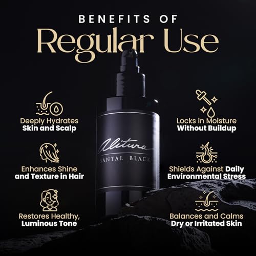 Santal Black Hair and Body Oil - Botanical Moisturizer & Leave-In Treatment