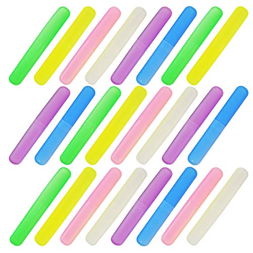48PCS Travel Toothbrush Holder Case - Eco-Friendly Safe Storage for Travel Bathroom