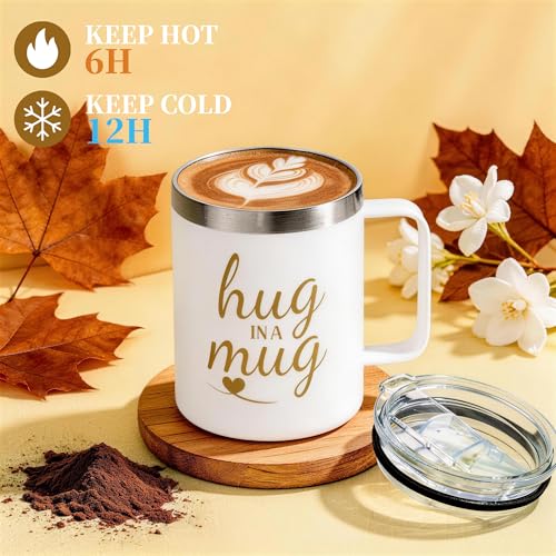 Self Care Gift Basket for Women with Flannel Blanket - White | Get Well Soon