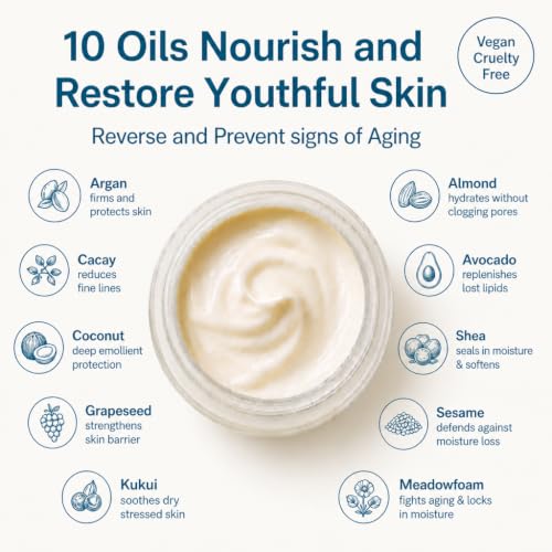 Anti-Aging Face Moisturizer with 9 Botanical Oils for Mature Skin