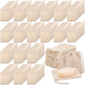 Rtteri 200 Pcs Soap Exfoliating Bag, Natural Sisal Soap Pouch Saver Body Shower Bar Mesh Body Net with Drawstring for Foaming and Drying