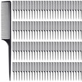 Bulk 300 Black Rat Tail Combs for Hair Parting & Styling - Fine Tooth Plastic