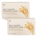 Fermented Rice Water Shampoo Bar 2-Pack - pH Balanced, Zero Waste, Gentle Cleansing