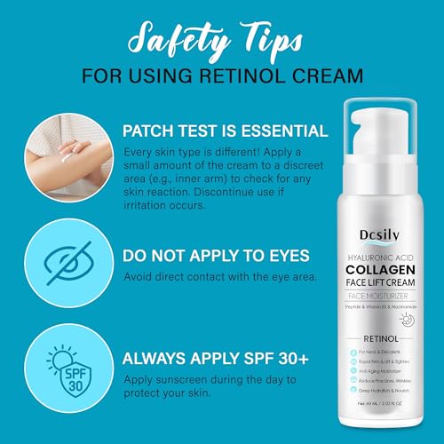 Dcsily Anti-Aging Neck & Face Lift Cream with Retinol Collagen Peptides Moisturizer
