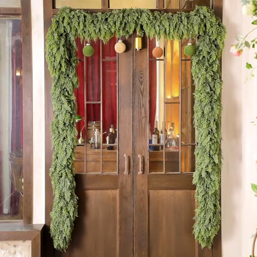 18ft Artificial Cedar Garland - Realistic Holiday Christmas Decor