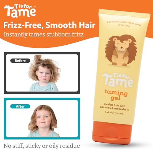 T is for Tame Kids Hair Taming Gel & Wand Bundle 1 Fl Oz Pack of 2