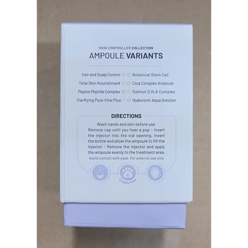 BR?UN SD - Control Salmon DNA Ampoule - Micro Needling Korean Serum Booster for Face and Body to Use with and without Derma Pen Microneedling Skin Care Serum 1.18 fl.oz