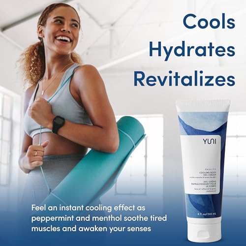 YUNI Beauty Body Gel-Cream ? Hydrating Skincare ? Cooling Gel ? Tones & Firms ? Soothing Cream ? Post-Workout Body Cream & Moisturizer ? Vegan ? 8 fl oz