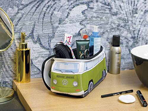 Large Green VW T2 Bus Camper Toiletry Bag - Waterproof Neoprene Cosmetic Case