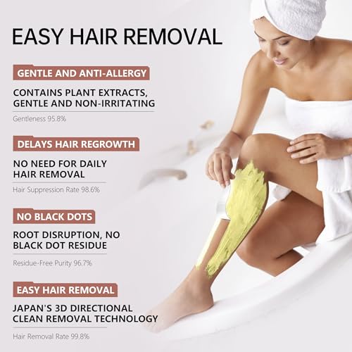 VGO Painless Bikini Gel for Women & Men, Unwanted Hair Removal for All Skin Types, 120ml / 4.06oz