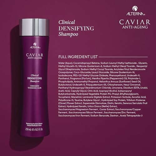 Anti-Aging Densifying Shampoo with Green Tea & Bergamot - 8.5oz, Sulfate-Free for Fine Thinning Hair