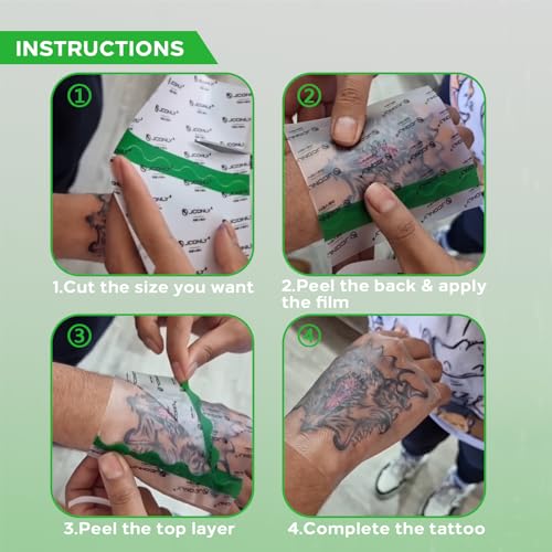 Tattoo Aftercare Bandage Roll 5.9in x 10.9yd Waterproof Transparent Skin Protection Film