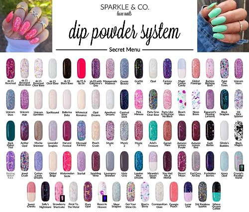 Dip Powder for Nails Black Seaglass - Winter Manicure Shade, No Lamp Needed